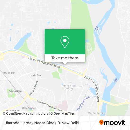 Jharoda-Hardev Nagar-Block D map