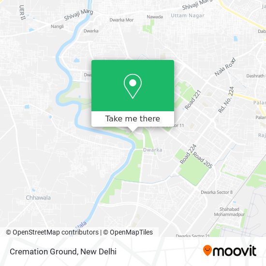 Cremation Ground map