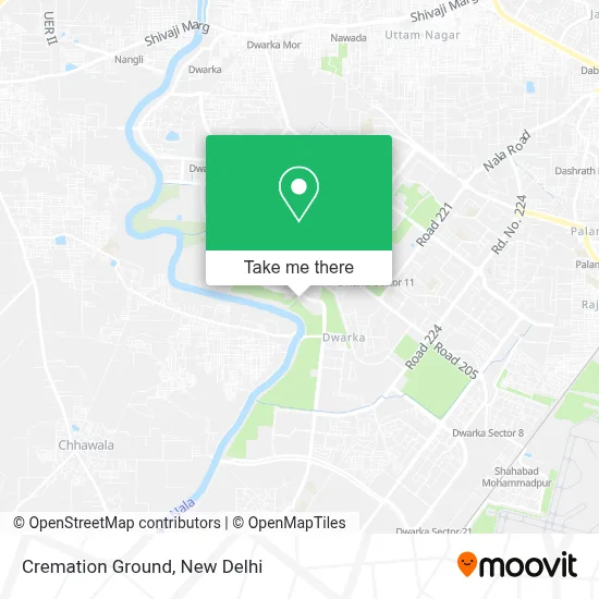 Cremation Ground map