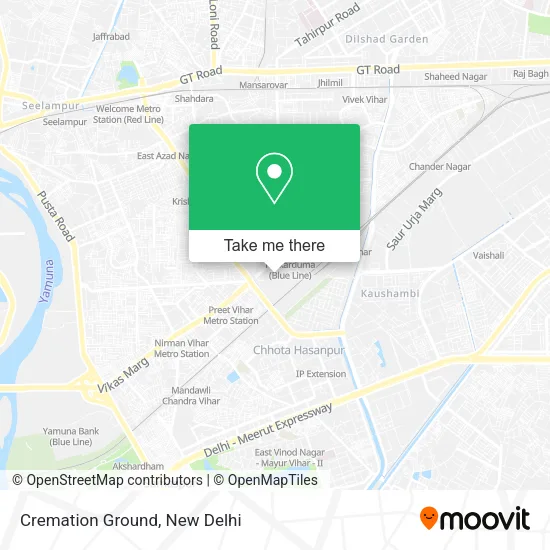 Cremation Ground map