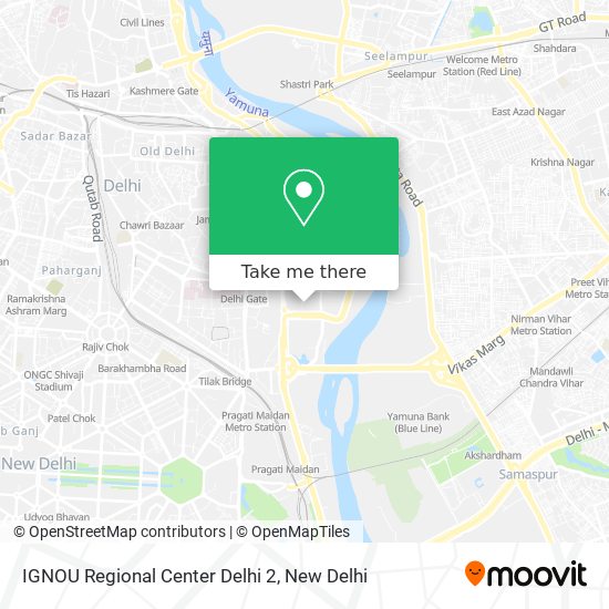 IGNOU Regional Center Delhi 2 map