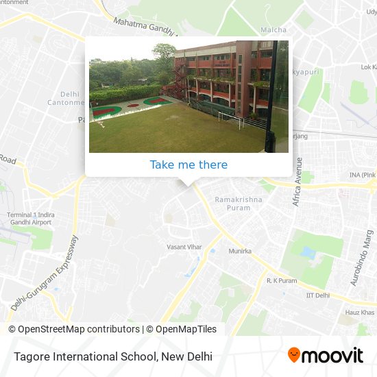 Tagore International School map