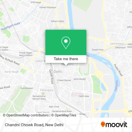 Chandni Chowk Road map