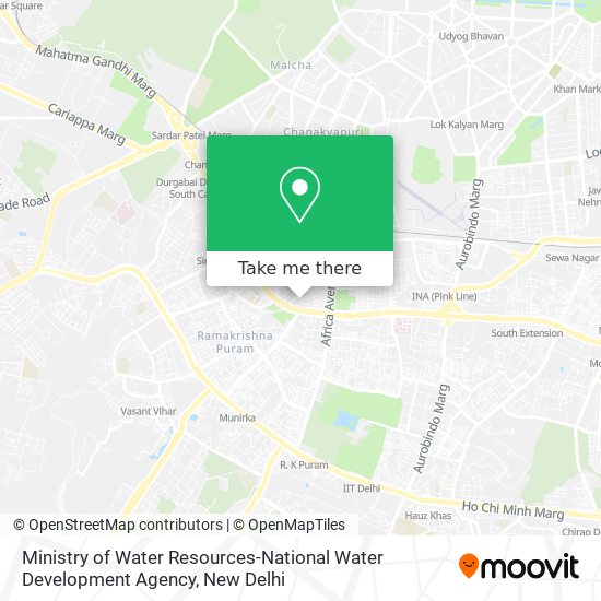 Ministry of Water Resources-National Water Development Agency map