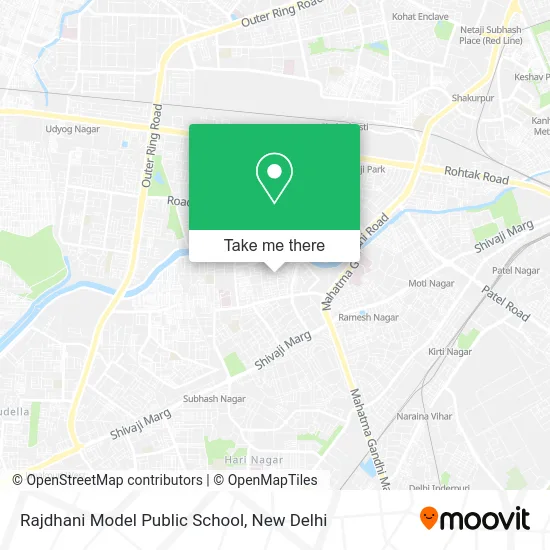 Rajdhani Model Public School map