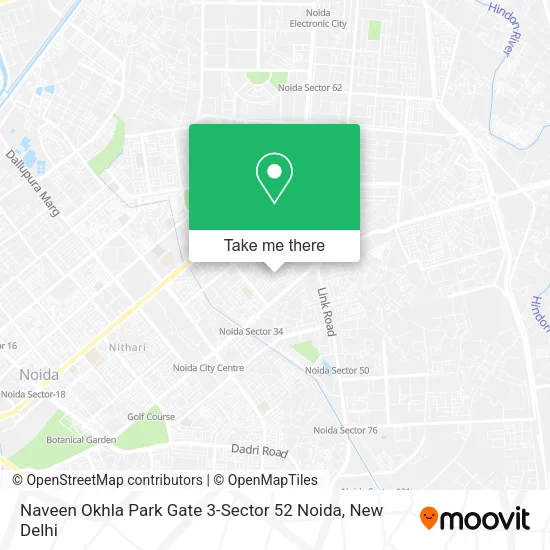 Naveen Okhla Park Gate 3-Sector 52 Noida map