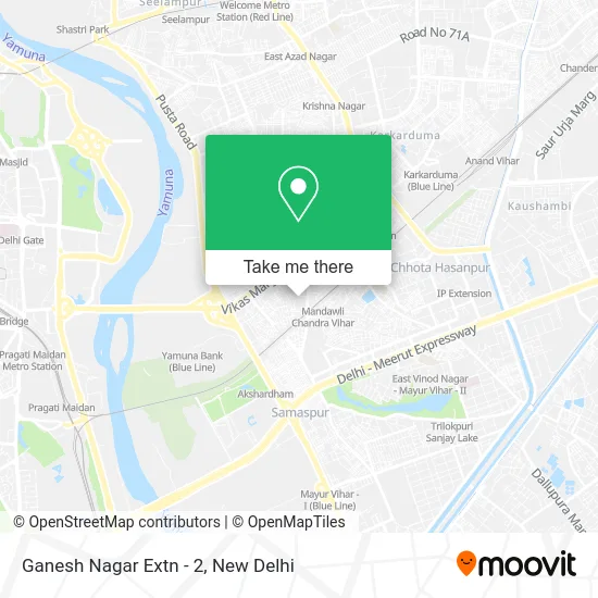 Ganesh Nagar Extn - 2 map