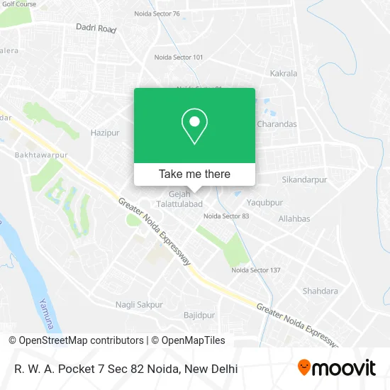 R. W. A. Pocket 7 Sec 82 Noida map