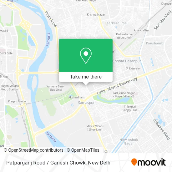 Patparganj Road / Ganesh Chowk map