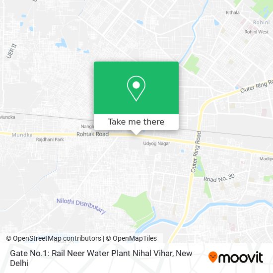 Gate No.1: Rail Neer Water Plant Nihal Vihar map