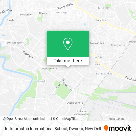 Indraprastha International School, Dwarka map