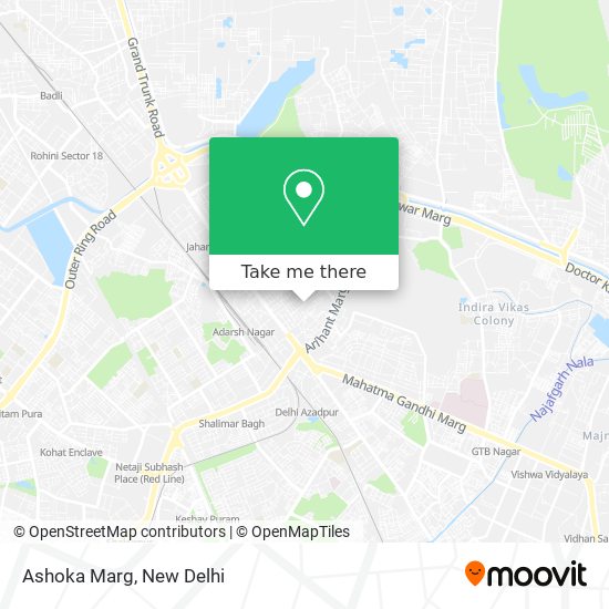 Ashoka Marg map