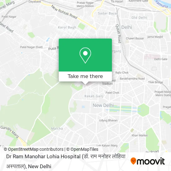 Dr Ram Manohar Lohia Hospital (डॉ. राम मनोहर लोहिया अस्पताल) map