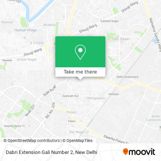 Dabri Extension Gali Number 2 map