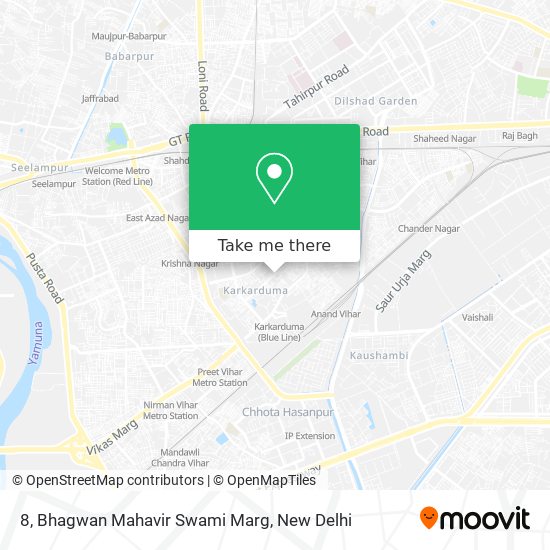 8, Bhagwan Mahavir Swami Marg map