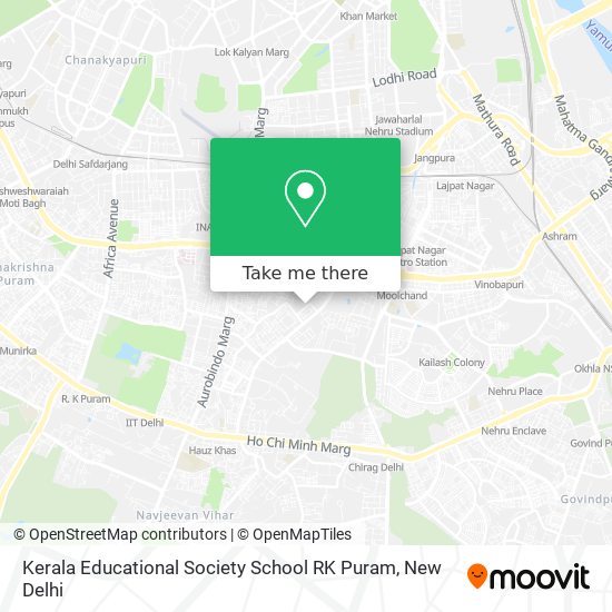 Kerala Educational Society School RK Puram map