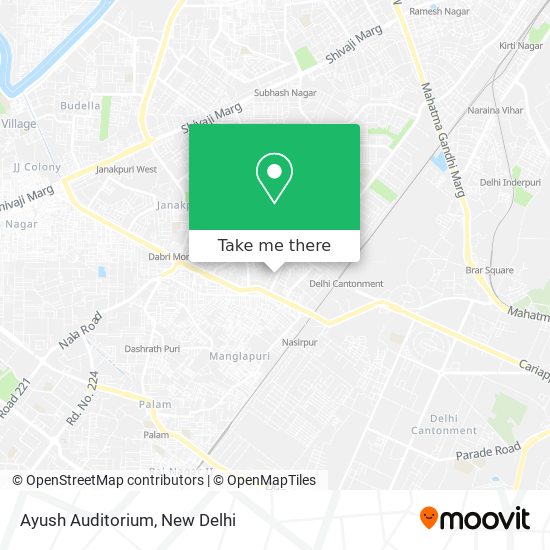 Ayush Auditorium map