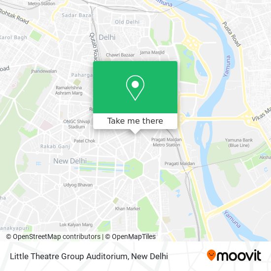 Little Theatre Group Auditorium map