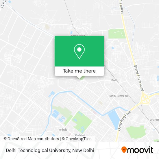 Delhi Technological University map