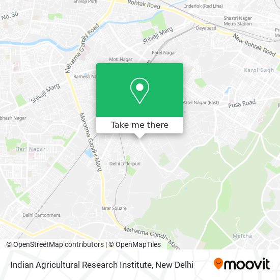 Indian Agricultural Research Institute map