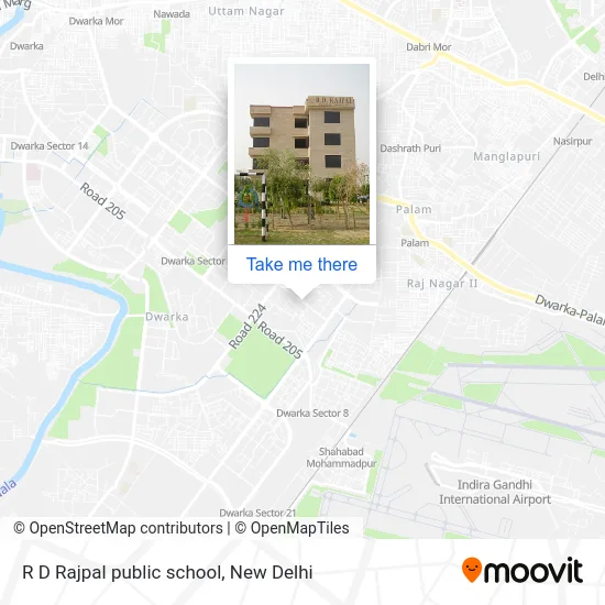 R D Rajpal public school map