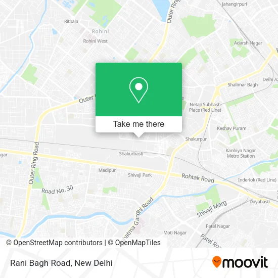 Rani Bagh Road map
