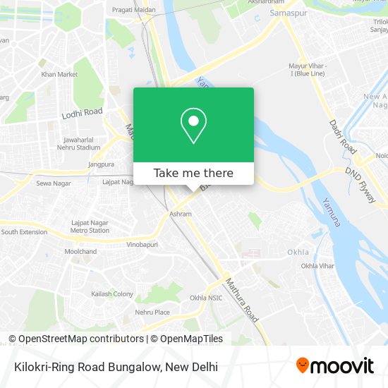 Kilokri-Ring Road Bungalow map
