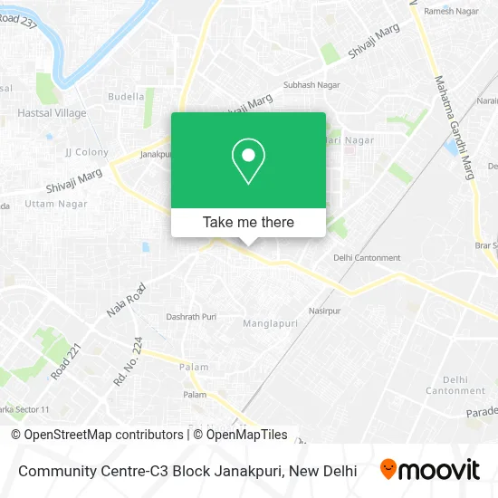 Community Centre-C3 Block Janakpuri map