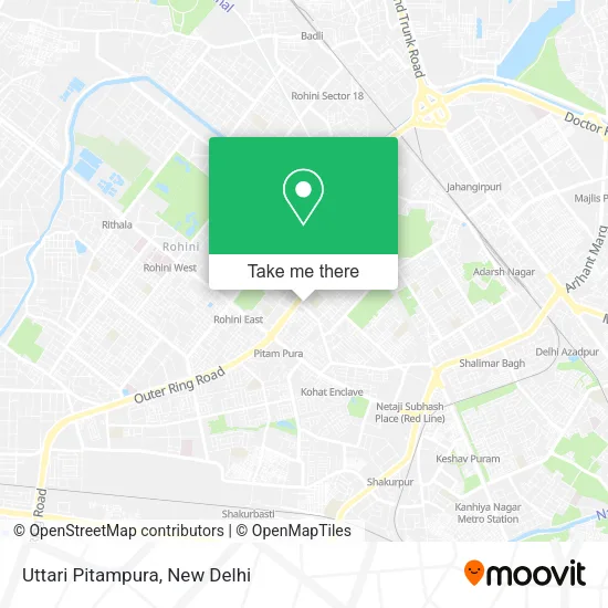 Uttari Pitampura map