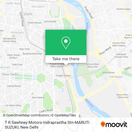 T R Sawhney Motors-Indraprastha Stn-MARUTI SUZUKI map