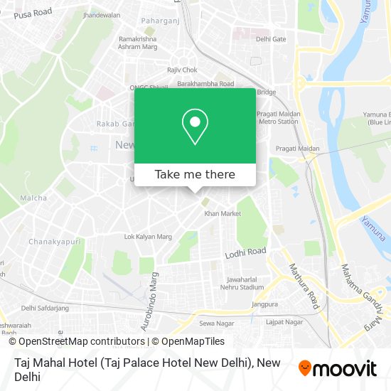 Taj Mahal Hotel (Taj Palace Hotel New Delhi) map