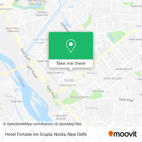 Hotel Fortune Inn Grazia, Noida map