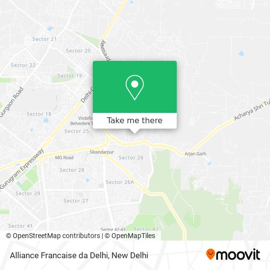 Alliance Francaise da Delhi map