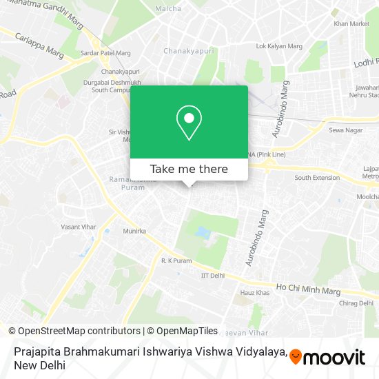 Prajapita Brahmakumari Ishwariya Vishwa Vidyalaya map