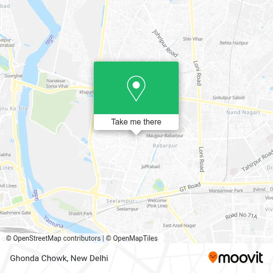 Ghonda Chowk map
