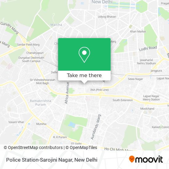 Police Station-Sarojini Nagar map