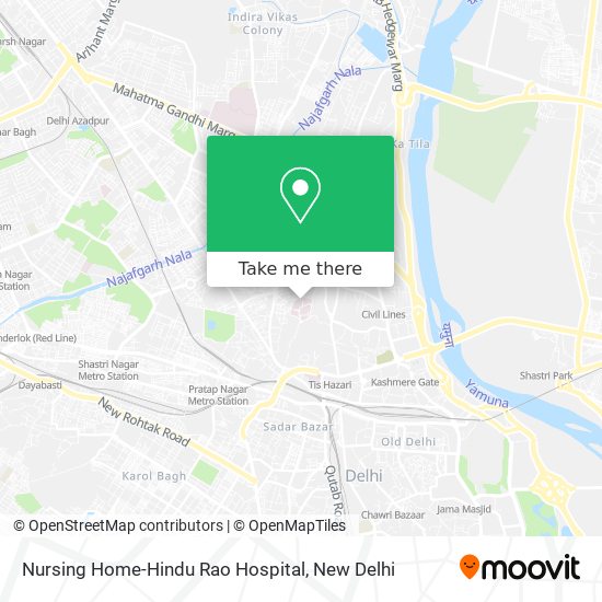 Nursing Home-Hindu Rao Hospital map