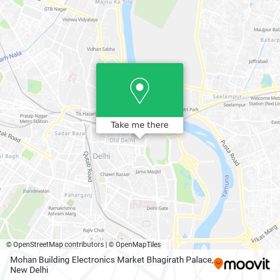 Mohan Building Electronics Market Bhagirath Palace map