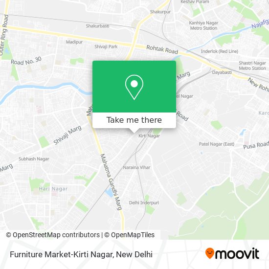 Furniture Market-Kirti Nagar map