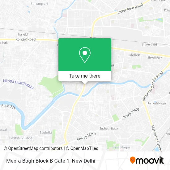 Meera Bagh Block B Gate 1 map