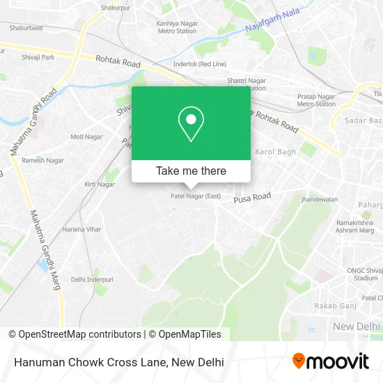 Hanuman Chowk Cross Lane map