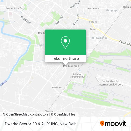 Dwarka Sector 20 & 21 X-ING map