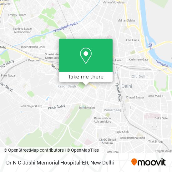 Dr N C Joshi Memorial Hospital-ER map