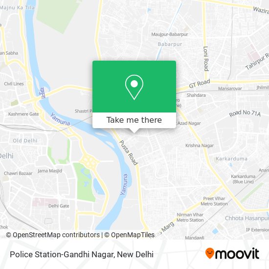 Police Station-Gandhi Nagar map