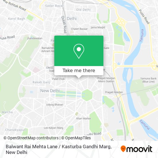 Balwant Rai Mehta Lane / Kasturba Gandhi Marg map