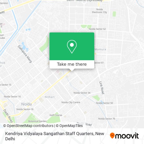 Kendriya Vidyalaya Sangathan Staff Quarters map