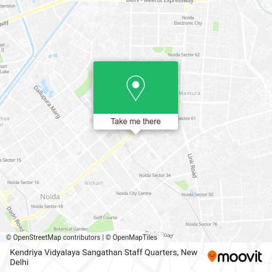 Kendriya Vidyalaya Sangathan Staff Quarters map