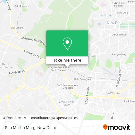 San Martin Marg map