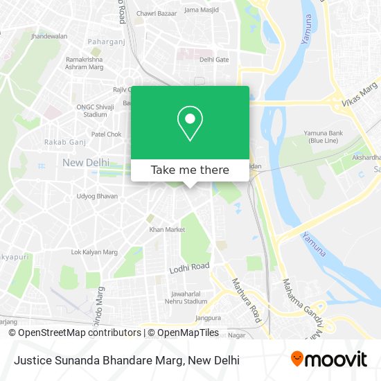 Justice Sunanda Bhandare Marg map