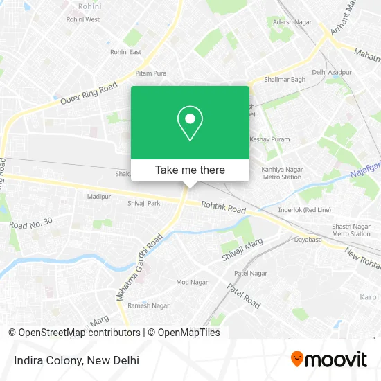 Indira Colony map
